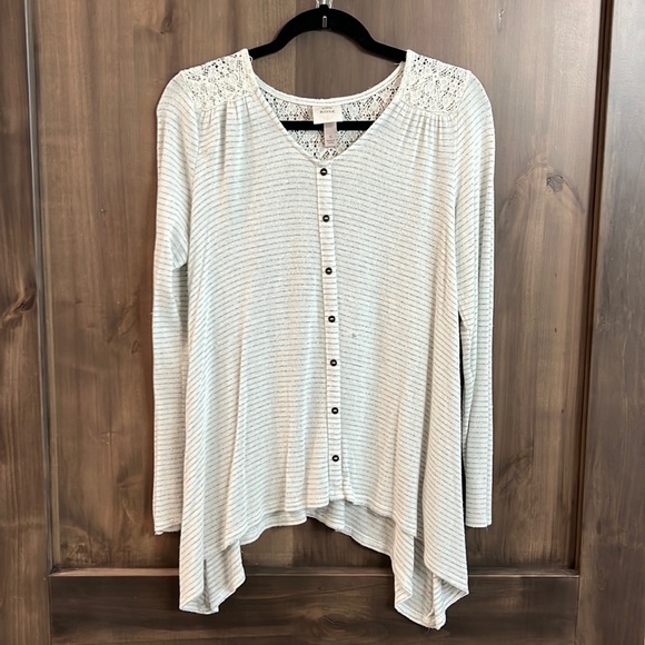 Knox Rose Sweaters - Cute lightweight striped sweater